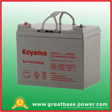Excellente batterie de gel de qualité de Koyama 12V 33ah pour le véhicule électrique